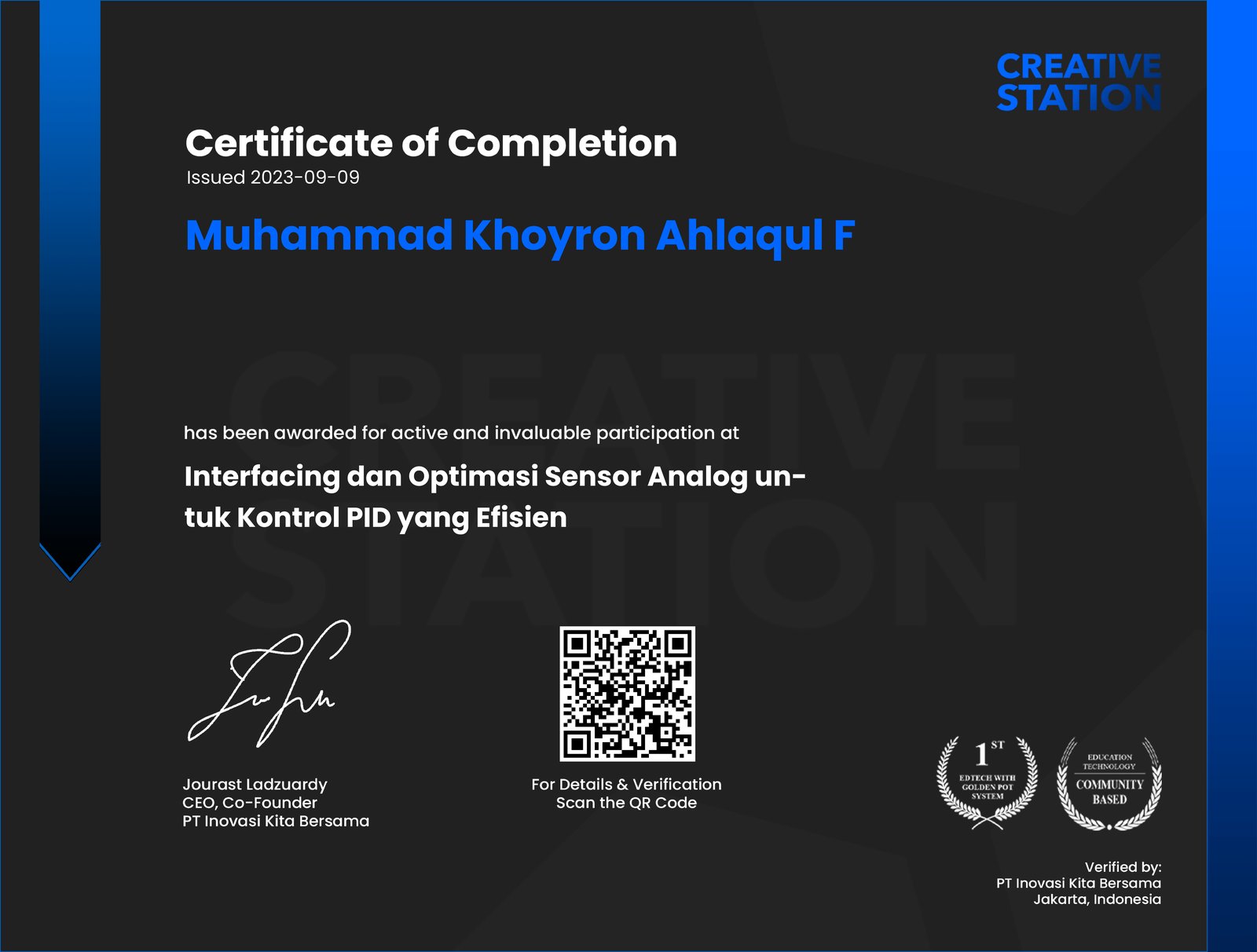 Interfacing & Optimasi Sensor Analog untuk Kontrol PID